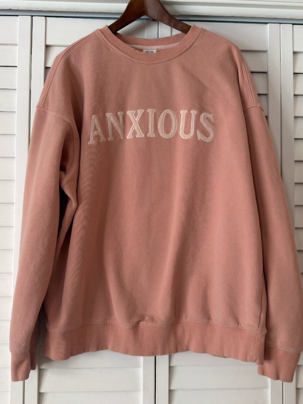 See The Way I See "Anxious" Crewneck Sweatshirt - Size XL